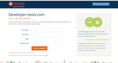 Desktop Screenshot of developer-tools.com