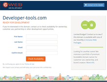 Tablet Screenshot of developer-tools.com